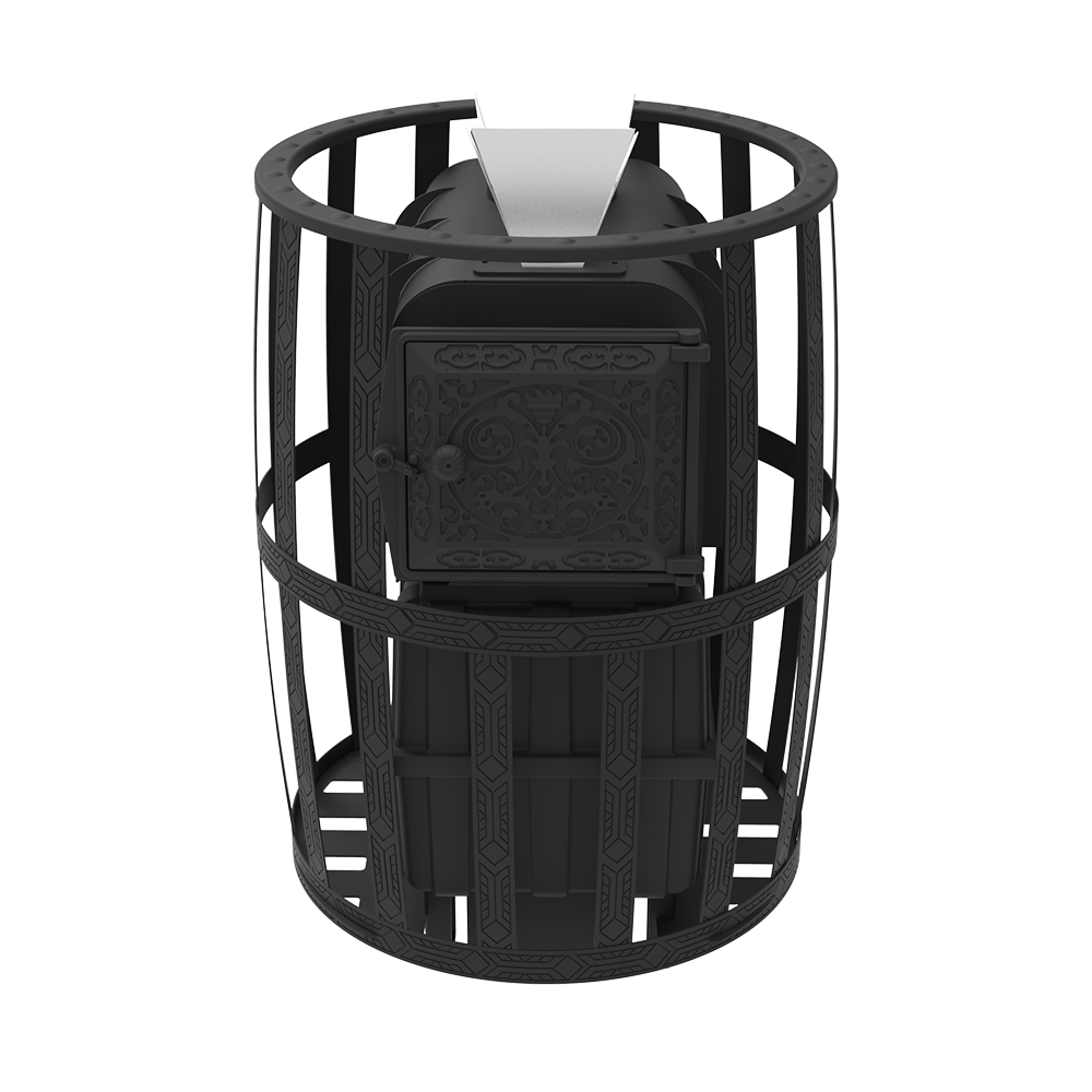 Банная печь  "Воевода" 20 ГАЗ Сетч.кожух Закрытая Каменка