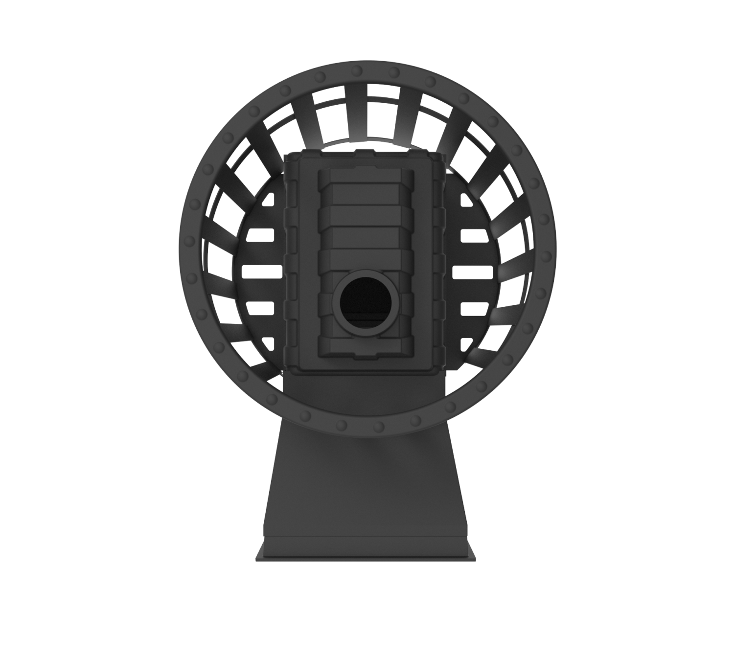 Печь-камин  чугунная для бани "Воевода" 20 Д-1 Сетч.кожух