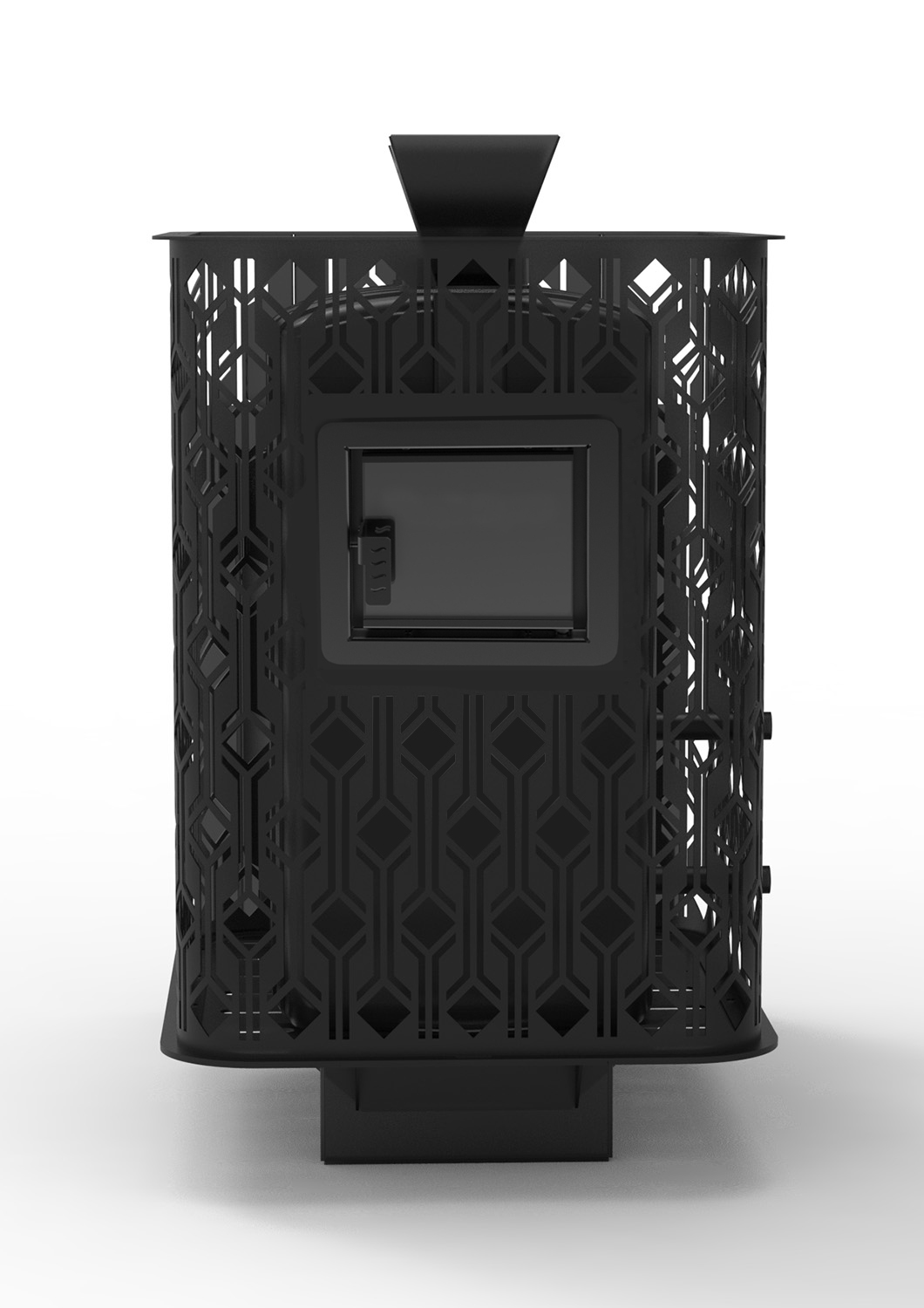 Чугунная печь  "Verona" 18 Закрытая каменка Aisi 304