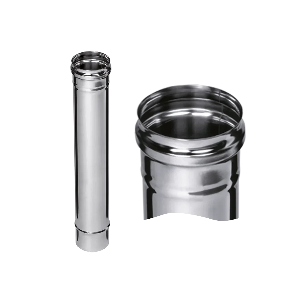 Дымоход  0,5м (430/0,8 мм)  Ф120           ( уп 4 шт.)