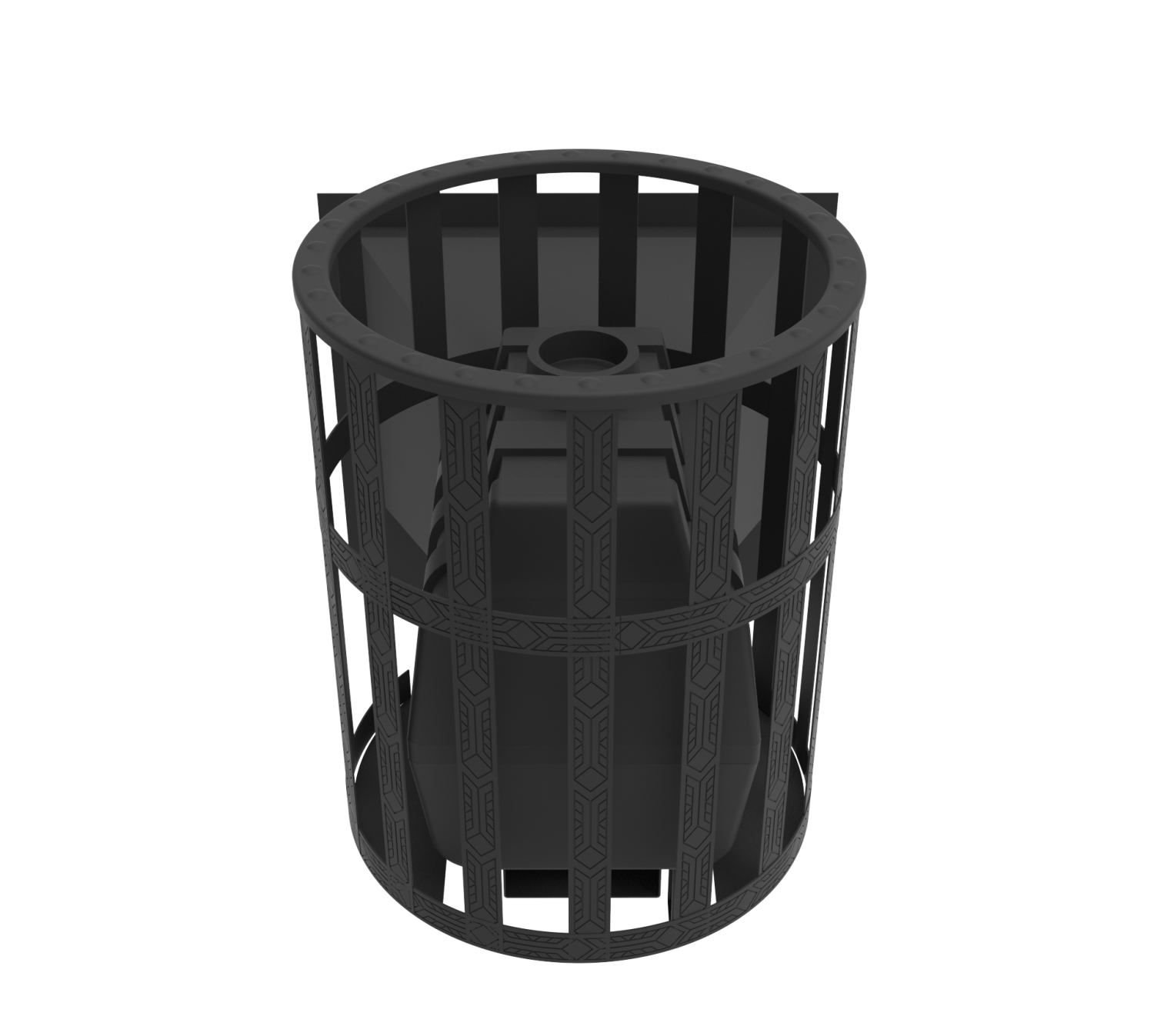 Печь-камин  чугунная для бани "Воевода-ФЛАГМАН" 15 Сетч.кожух