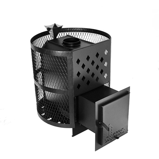 Тундра 14 закрытая каменка сетчатый кожух