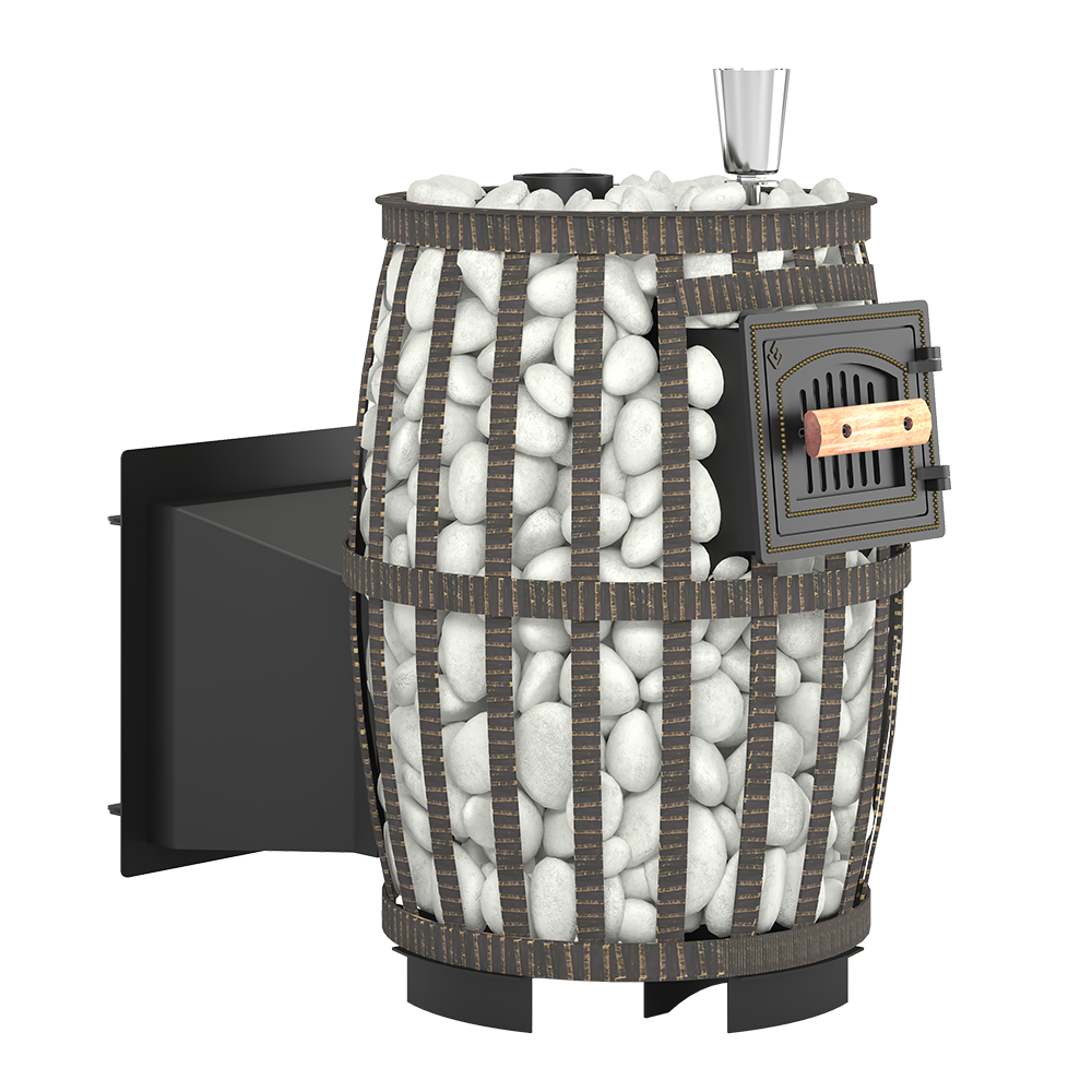 Печь ВЕЗУВИЙ Легенда Русский пар Ковка 18 Панорама "М"