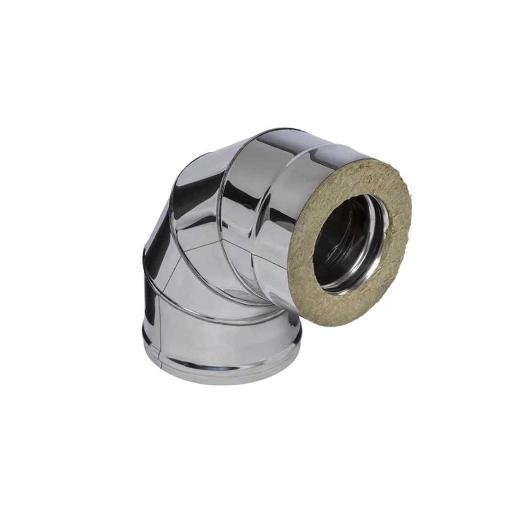 Сэндвич-колено 90° (430/0,8мм + нерж.) Ф250х350