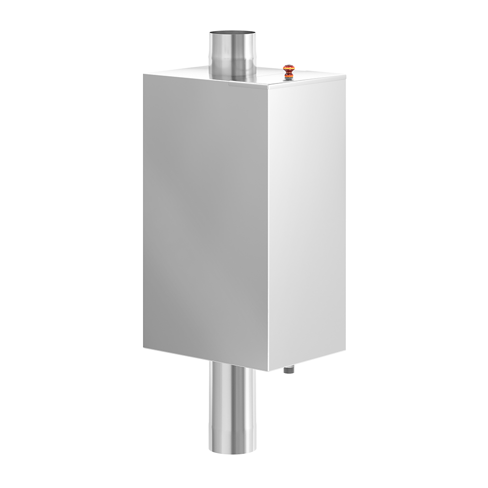 Бак на трубе 80л Ø115 (Прямоуг) (AISI 439) МП