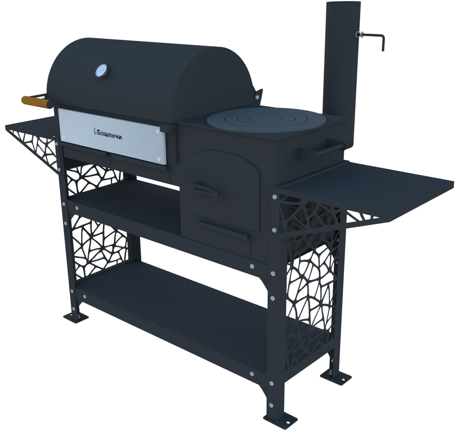печь ПКМ-смокер-стандарт с подставкой