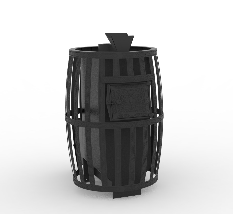 Печь «Витязь» 18  Газ (сетчатый кожух, закрытая каменка НЕРЖ)