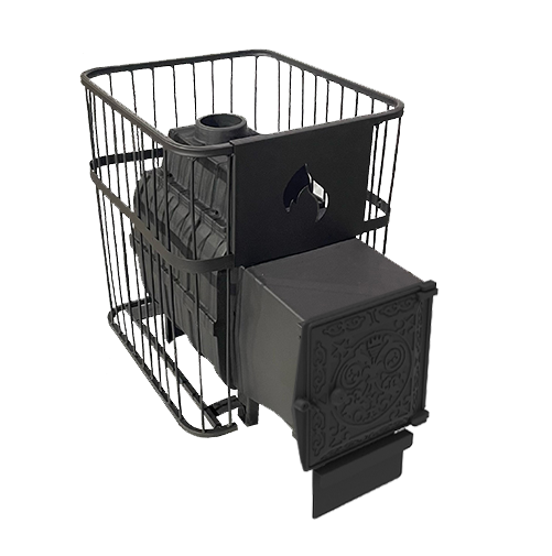 Печь чугунная для бани "Воевода" 20 Лайт (ДТ-4 Сетка)