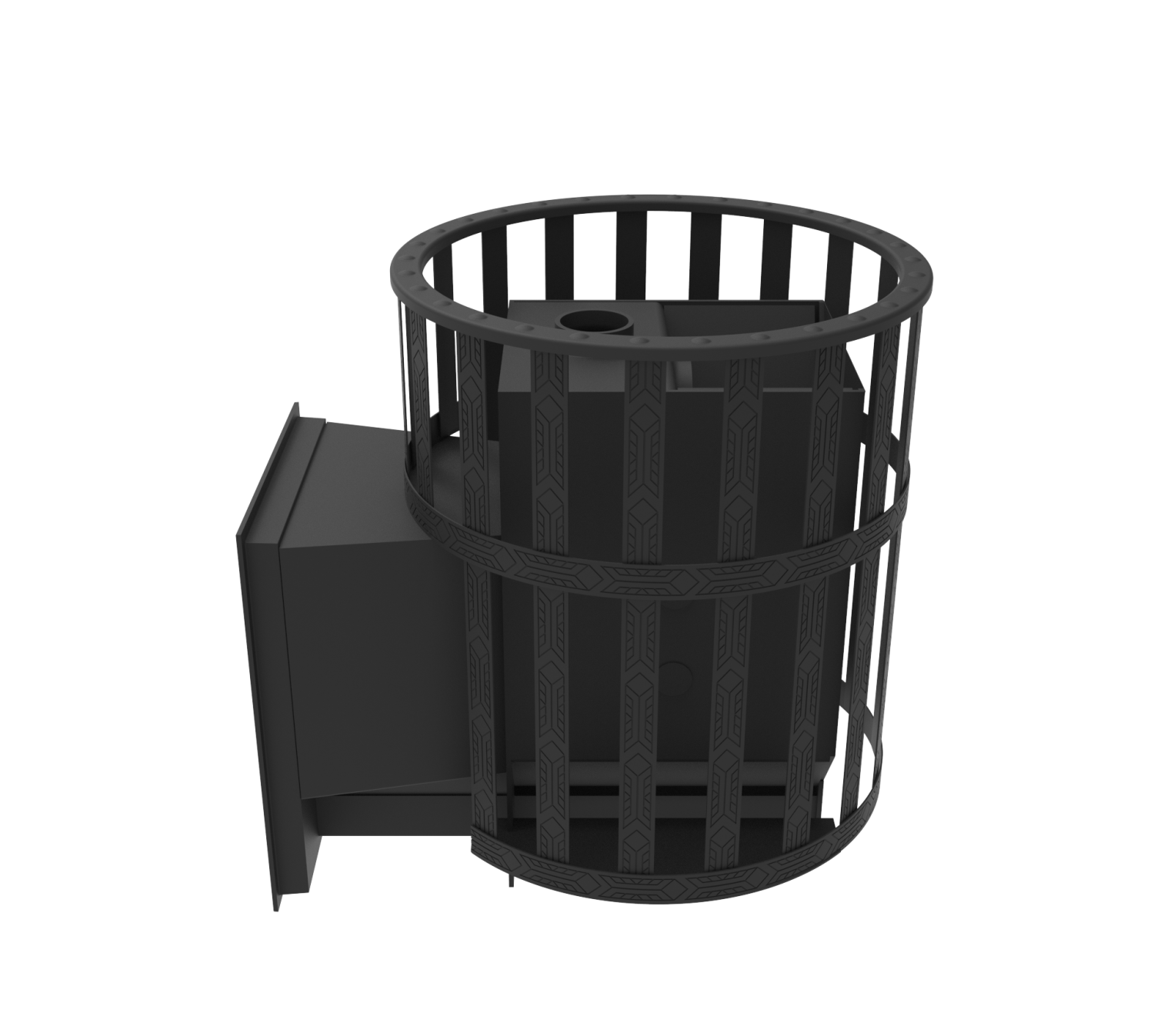 Печь-камин "Викинг" 15 Д-1 (сетчатый кожух)