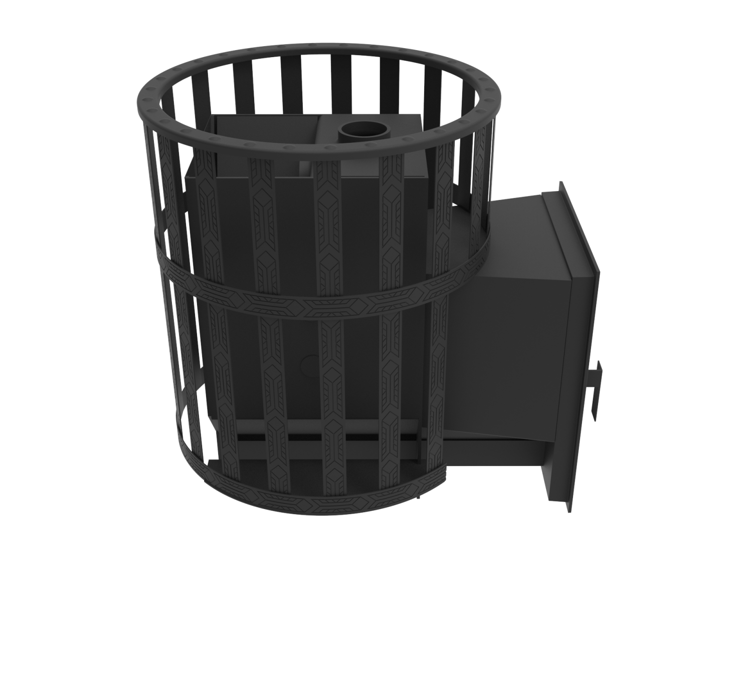 Печь-камин "Викинг" 15 Д-1 (сетчатый кожух)